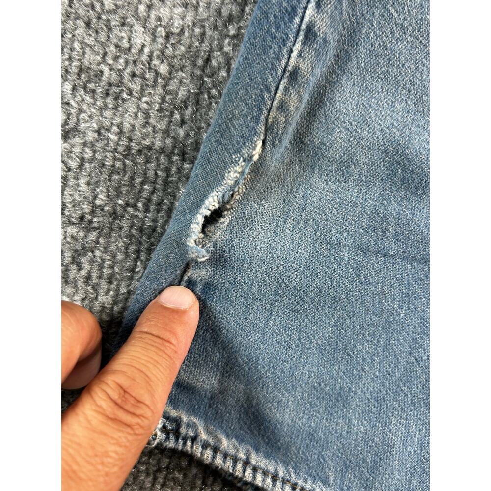 Wrangler FR Flame Resistant Western Denim Work Shirt Men's Medium Regular - Picture 14 of 16